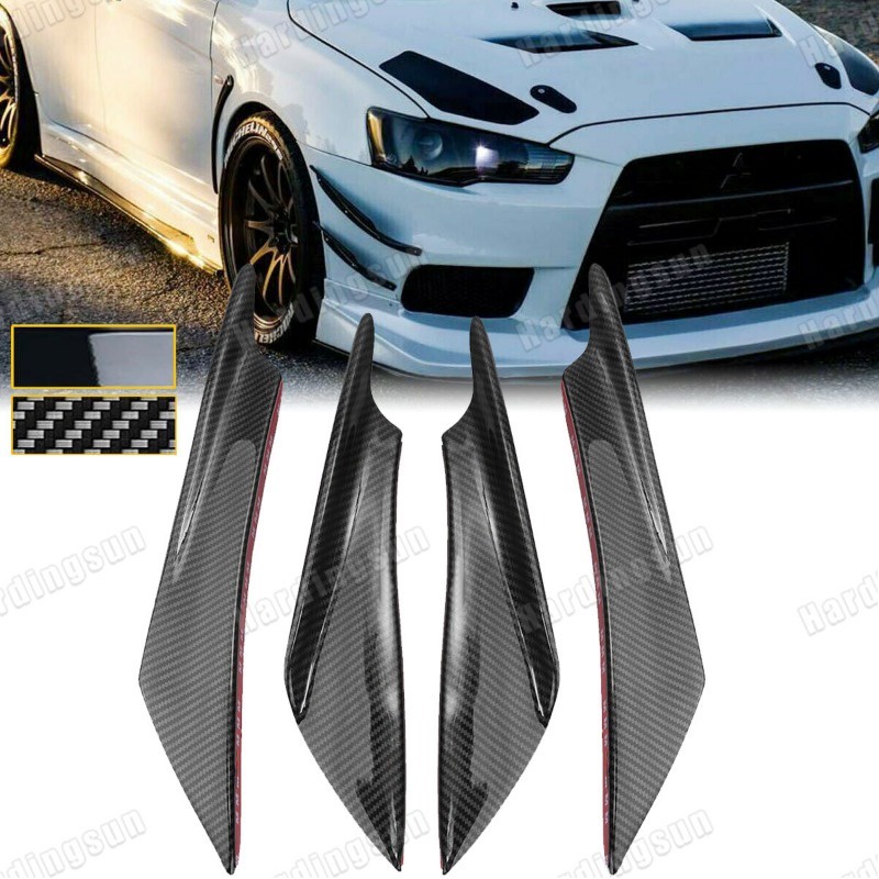 สปอยเลอร์กระจายลม กันชนหน้า อุปกรณ์เสริม สําหรับ Mitsubishi Lancer Evo 10 2008-2017