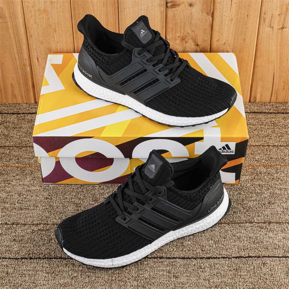 ♞,♘,♙,♟adidas Ultra Boost 4.0 running shoes for women and men with box all black sneaker black