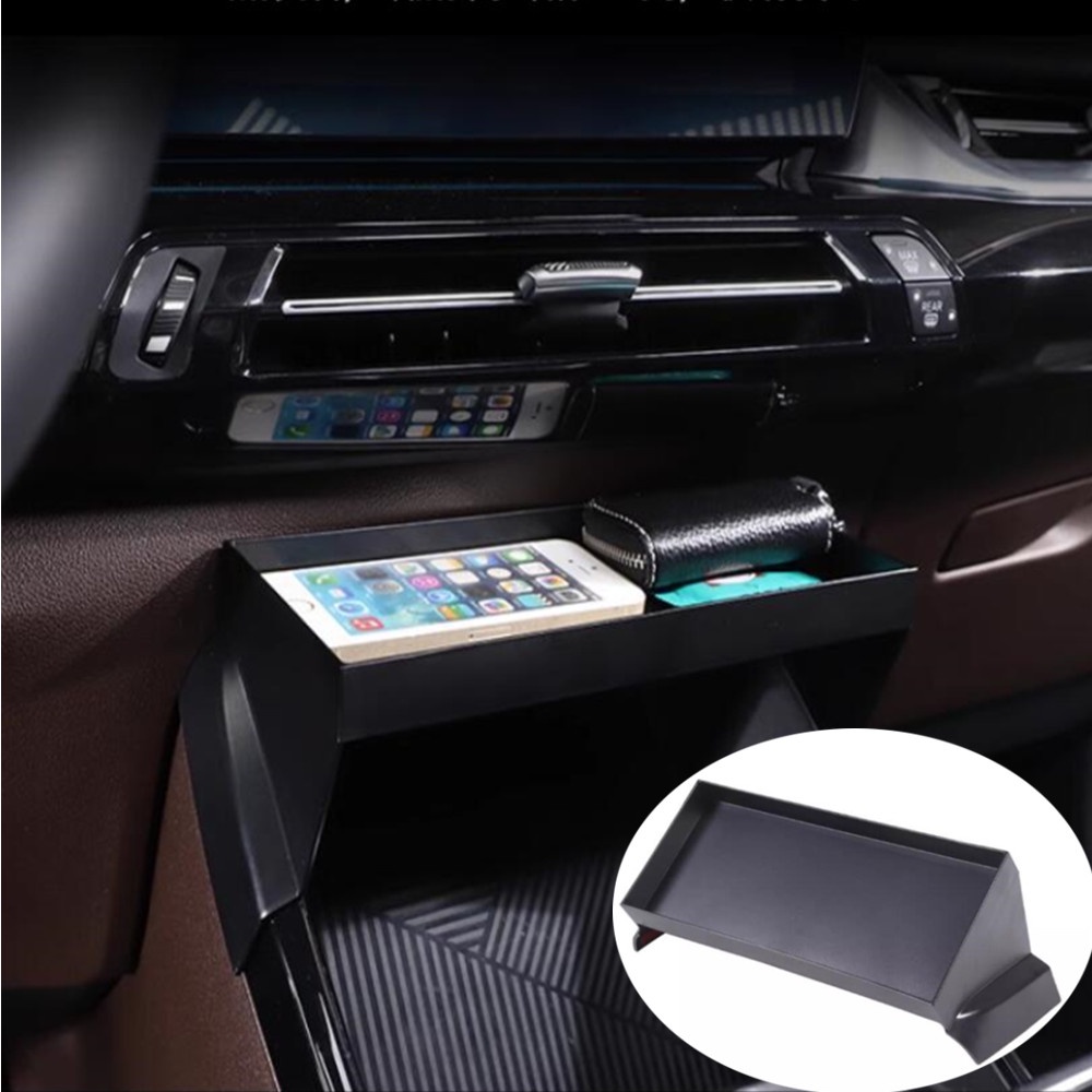 กล่องเก็บโทรศัพท์มือถือ ABS สีดํา สําหรับ BMW X1 IX1 U11 2023-2024