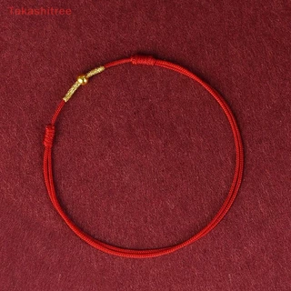 (Takashitree) สร้อยข้อเท้า เชือกนําโชค แฮนด์เมด สีแดง ปรับได้ แฟชั่นคู่รัก สําหรับผู้ชาย ผู้หญิง