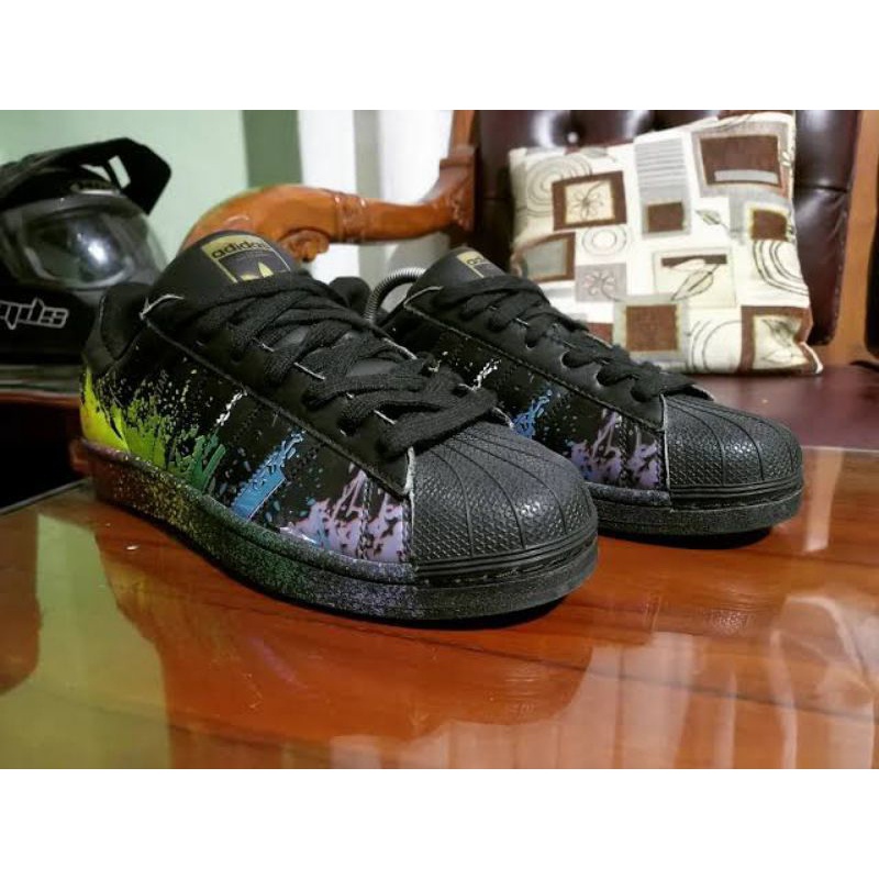 ขาย! Adidas Superstar หลากสี Limited Edition ดั้งเดิม รองเท้า free shipping แฟชั่น