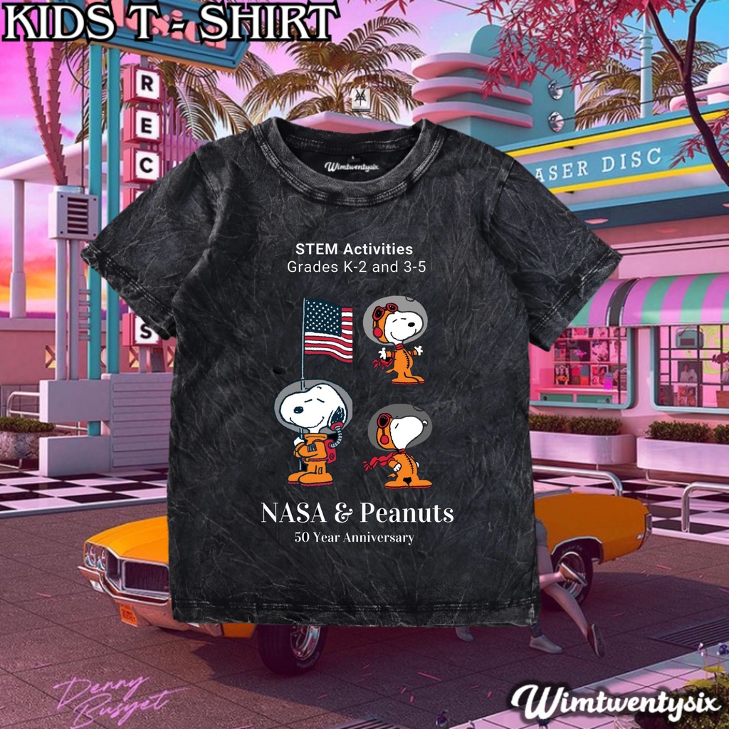 เสื้อยืดเด็ก | ชุดเด็ก | SNOOPY PEANUTS NASA VINTAGE TEE
