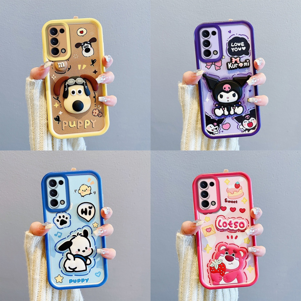 เคส Oppo RENO 5 RENO 6 5G 4G ของเล่นตุ๊กตาน่ารัก กรณีโทรศัพท์มือถือ BB