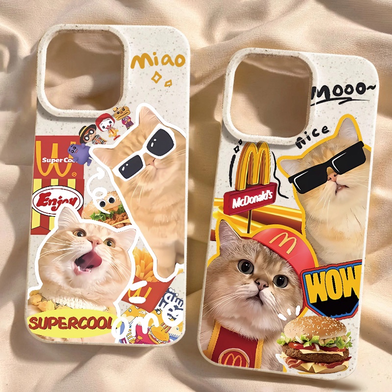 เคสโทรศัพท์มือถือ ซิลิโคนนิ่ม กันกระแทก กันรอยกล้อง ลายกราฟฟิตี้แฮมเบอร์ก สําหรับ Iphone 8 plus 11 12 13 14 15promax 7 8 SE2020 X XR XS Max