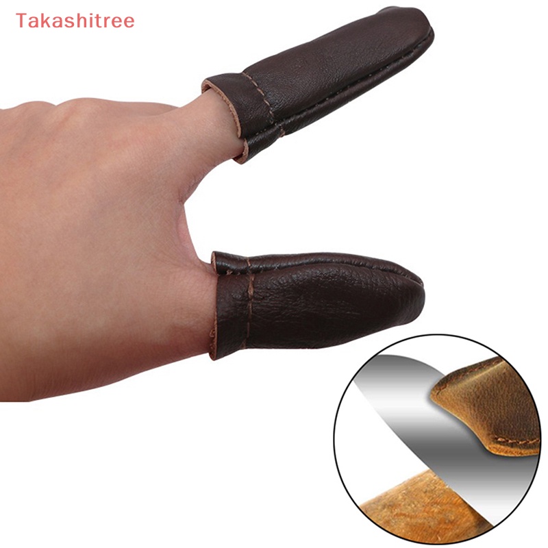 (Takashitree) ปลอกสวมนิ้วมือ หนังนิ่ม ป้องกันนิ้วโป้ง 1/2 ชิ้น