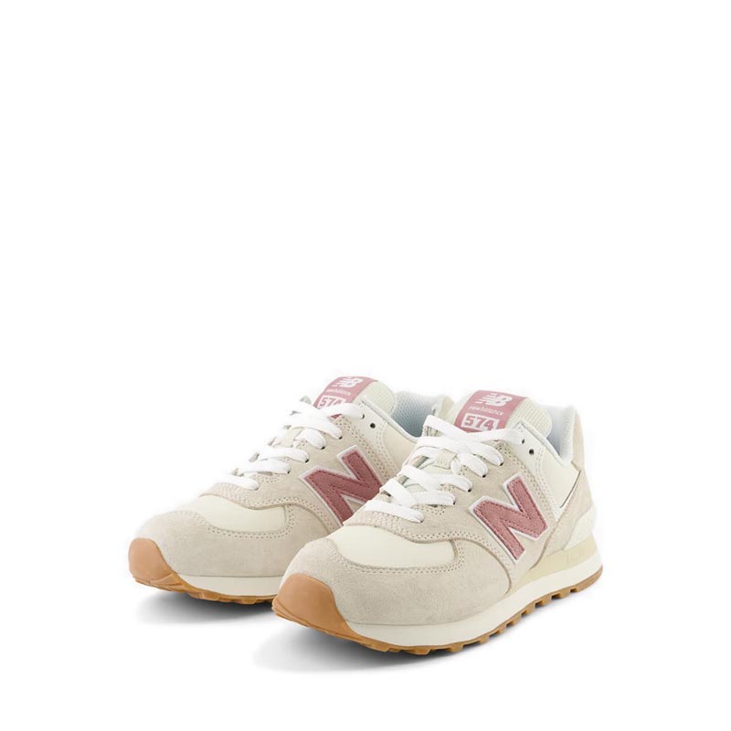 New Balance 574 Women's Sneakers Shoes  Ivory แฟชั่น