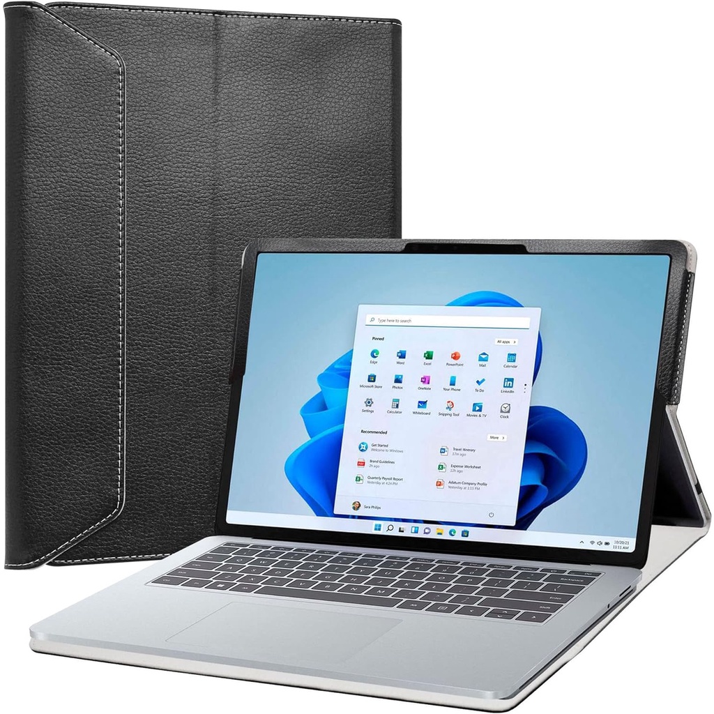 เคสสําหรับ Microsoft Surface Laptop Studio 2/Surface Laptop Studio,PU Leather Slim Folding Stand Cov