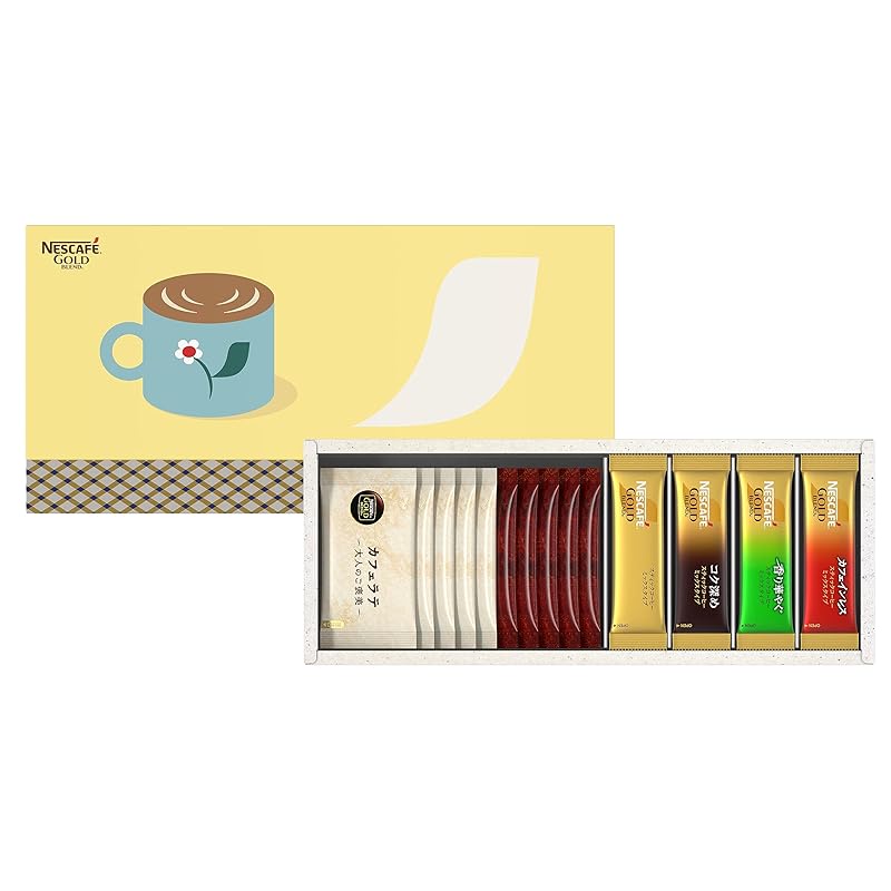 [ส่งตรงจากญี่ปุ่น] Nescafe Gold Blend Premium Stick Coffee Gift Set N20-Cs 【ของขวัญลําลอง Petit, Hand-Me-Down, ทักทายปลายทางปี, ให้รางวัลตัวเอง】.
