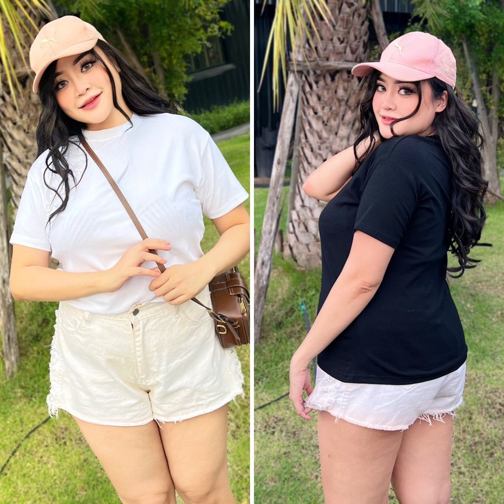 เสื้อยืดผ้ายูนิ คอกลม มีไซส์ใหญ่