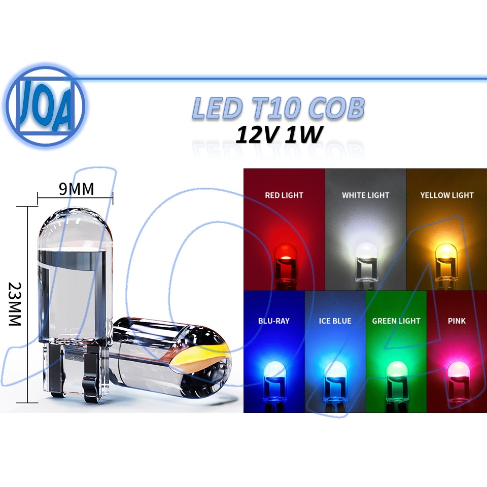 12v T10 W5W WY5W 168 501 หลอดไฟ LED LED 1 SMD COB PMMA ใบอนุญาตแสงแผ่นที่จอดรถแสงภายใน