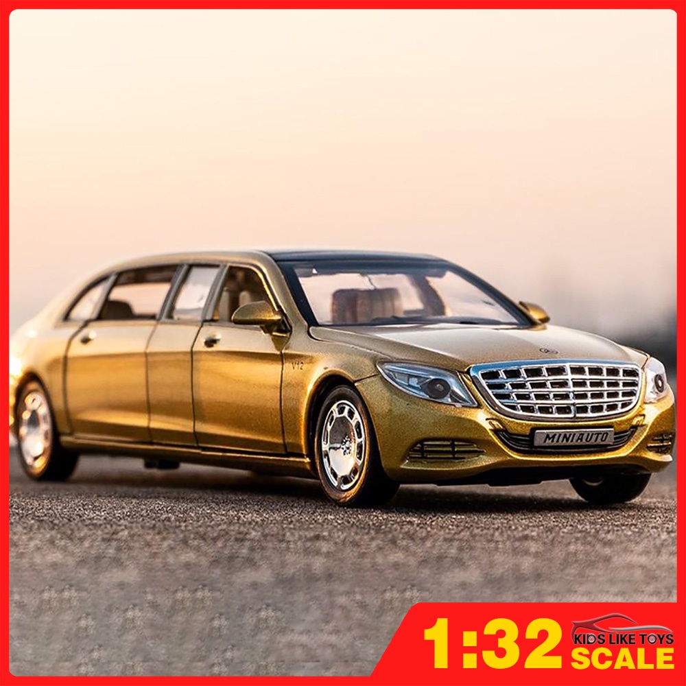 Klt โมเดลรถยนต์จําลอง 1:32 Maybach S650 ของเล่นสําหรับเด็กผู้ชาย