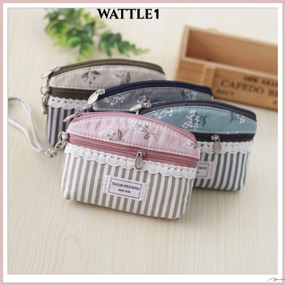 Wttle กระเป๋าสตางค์ใบสั้น กระเป๋าใส่เครื่องสําอาง ผ้าอนามัย สําหรับผู้หญิง