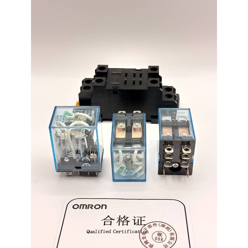 LY2N-J รีเลย์ 10A RELAY 12VDC 12VAC 24VDC 24VAC 110VAC 220VAC PTF-08A(Socket) ล้างสต็อก