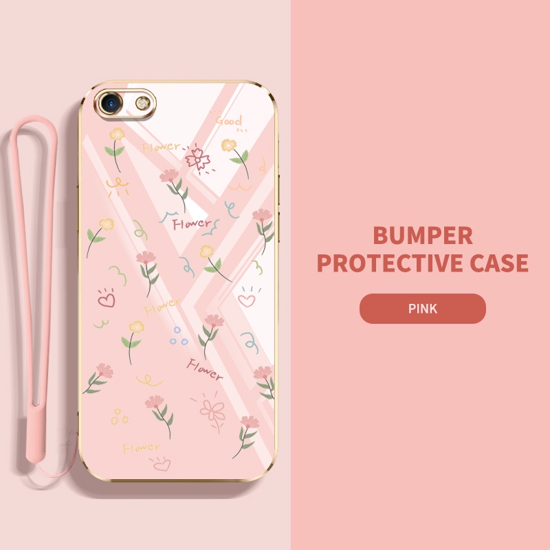 เคส Oppo A83 A59 A57 2016 A39 A71 A1 A3 F1S F7 เต็มจอ ดอกไม้ขนาดเล็ก กันกระแทก ซิลิโคน เคสโทรศัพท์ ฝาครอบป้องกัน