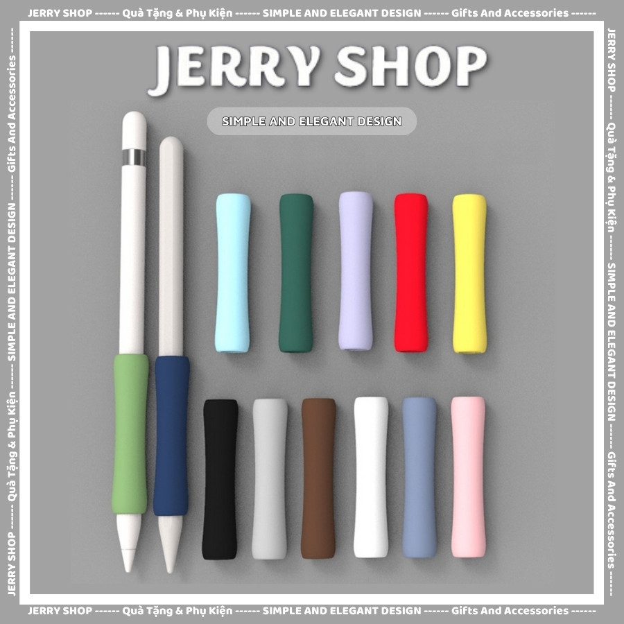 เคสซิลิโคนสไตลัสกันกระแทกสําหรับ Apple Pencil 1 / 2 - Jerry shop
