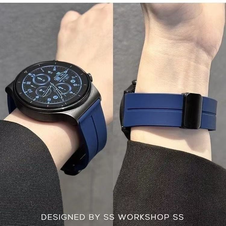 สายนาฬิกาสำหรับAmazfit Bip6 bip3 bip4 bip5 GTS4mini GTS2 2eแบบพับได้GTR2GT3GTR4สาย20mm22mm