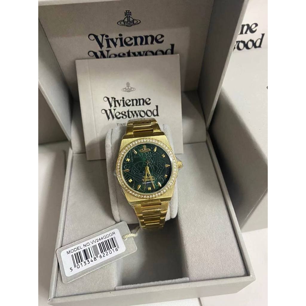นาฬิกา Vivienne Westwood นาฬิกาข้อมือผู้หญิง นาฬิกาผู้หญิง แบรนด์เนม Brandname รุ่น VV244GRGD VV244SLSL VV244GDGR 34mm