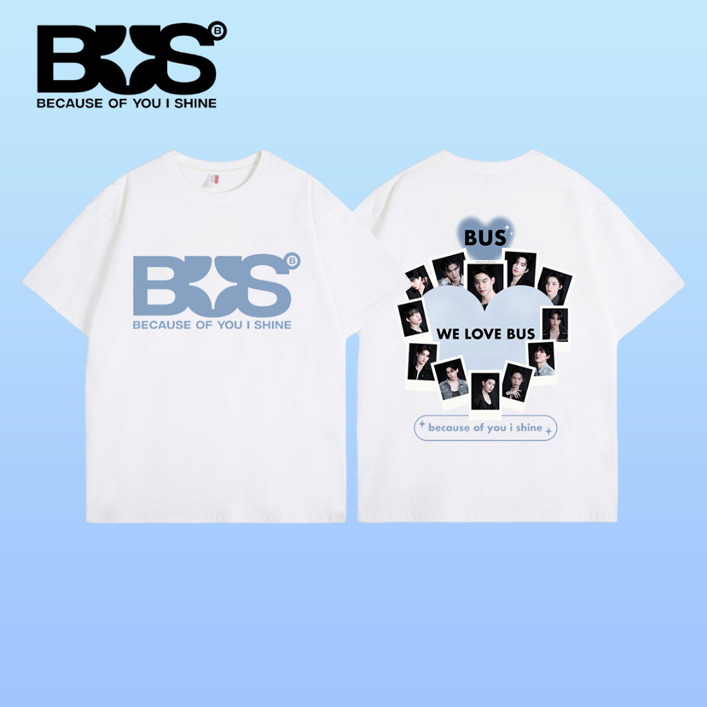 รถบัสประเทศไทยใหม่ เพราะคุณประกายเสื้อยืด สไตล์ใหม่ เสื้อยืดรถบัส เสื้อยืดวง
