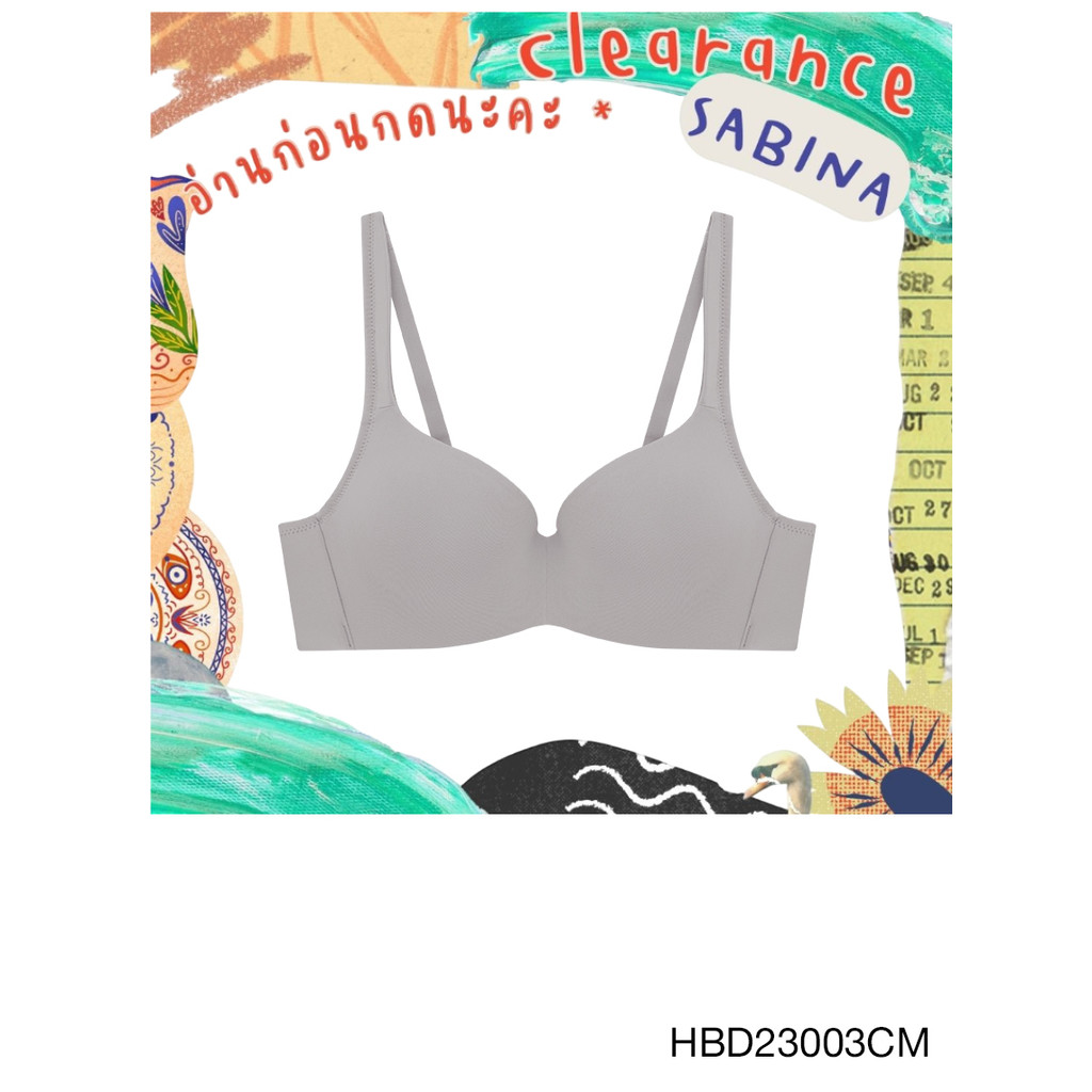 Sabina *clearance*อ่านก่อนกดนะคะ*  เสื้อชั้นใน มีโครง ฟองน้ำไม่ดันทรง รหัส HBD23003