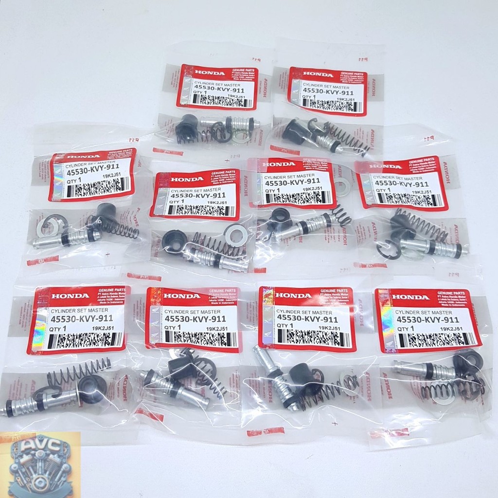 (ขายส่ง: 10 ชุด) แม่เบรกซีล Beat FI Vario 125 Spacy Scoopy KVY / 45530-KVY-911