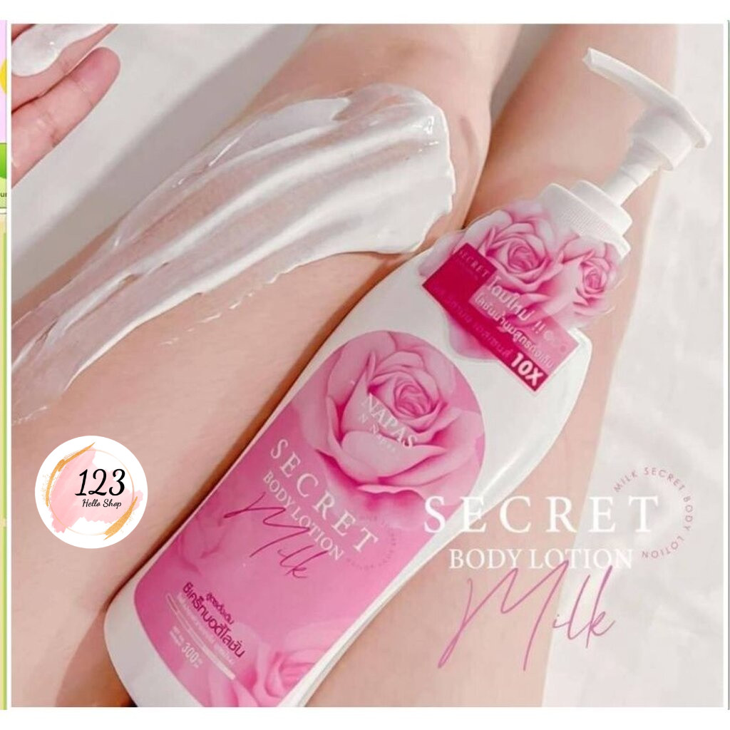 โลชั่นนมหอม Napas Secret Body Lotion 300 ml. ซีเคร็ทบอดี้โลชั่น ✨