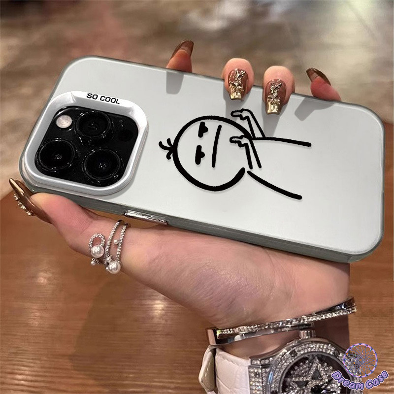 แฟชั่นตลกกราฟฟิติคนน้อยการเคลือบนุ่ม เคส IPhone 16 11 15 รูปที่ 7