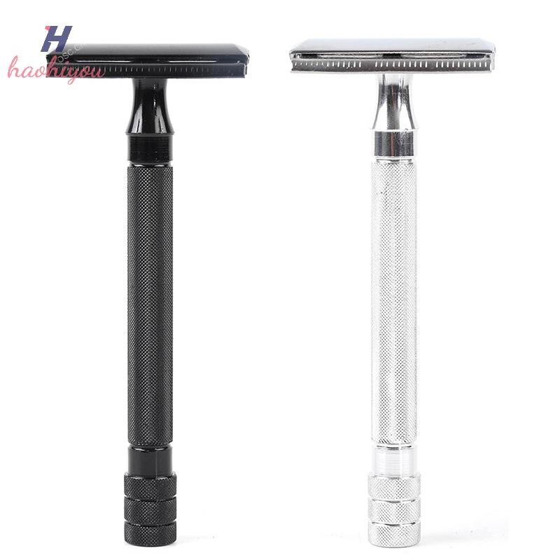 <haohiyou> Classic Mens Shaving Adjustable Safety Shaving Razor With Brush Nice