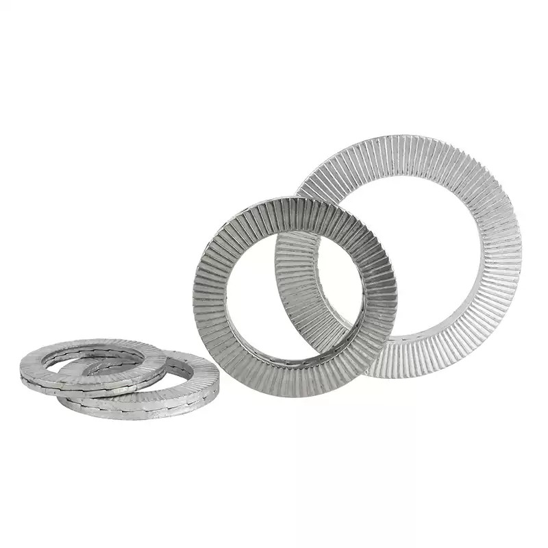 304 สแตนเลส Double Stack เครื่องซักผ้าล็อคตัวเอง M3-M42 （LJX-การจัดส่งที่รวดเร็ว）