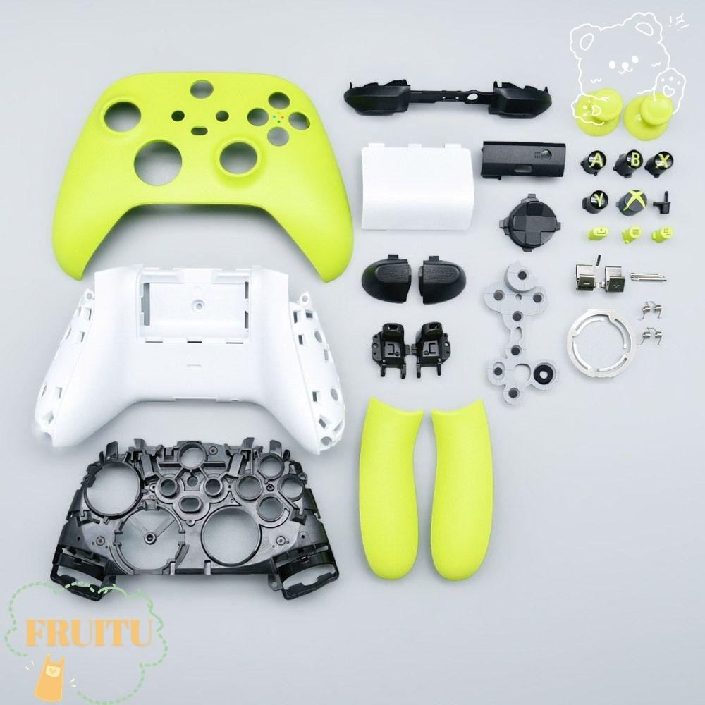 Fruitu ตัวควบคุมเกม Shell, ฝาครอบ Faceplate Gaming Gamepad Housing Shell, เปลี่ยนทนทานปกหลังซ่อมเกม Controller Faceplate สําหรับ Xbox Series s/x