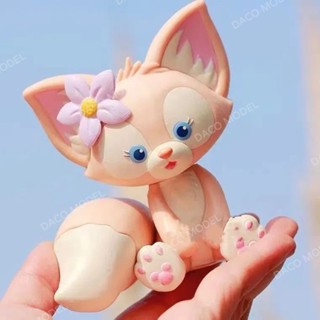 Disney Lingna Belle ตุ๊กตาฟิกเกอร์ Kawasada Kitty Little Fox ของขวัญ สําหรับตกแต่งรถยนต์ ออฟฟิศ