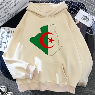 Algeria เสื้อวอร์ม มีฮู้ด สไตล์วินเทจ ฮาราจูกุ สําหรับผู้หญิง 2023