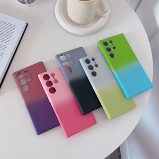 เคสโทรศัพท์มือถือแบบนิ่ม TPU ไล่โทนสี สําหรับ Samsung S23 S22 Ultra Plus A14 A54 A53 A33 A52