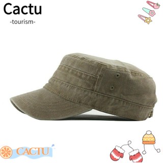 Cactu หมวกทหาร ผู้ชาย ผู้หญิง ลําลอง หมวกตกปลา หมวกกันแดด