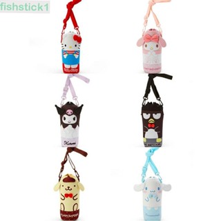 Fishstick1 กระเป๋าสะพายข้าง ลาย My Melody Purin Dog Cinnamoroll น่ารัก สําหรับใส่ขวดน้ํา