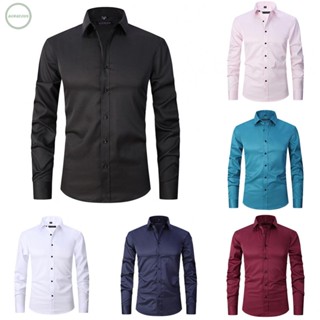 GORGEOUS~Mens Shirts Solid Color T-Shirt Blouse Button Down Cardigan Casual Daily