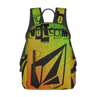 Volcom กระเป๋าเป้สะพายหลัง กระเป๋าเดินทาง มีซิป หลายช่อง ทนทาน สําหรับนักเรียน