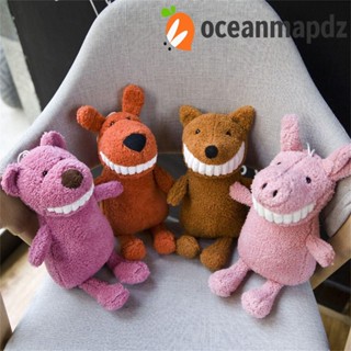 Oceanmapdz ตุ๊กตายัดไส้ ฟันใหญ่ เขย่าฟันหมู ฟันใหญ่ ของเล่นตุ๊กตา Xms ของขวัญที่ดี ค้างคาว ไดโนเสาร์ สุนัข แมว การ์ตูน ของขวัญเด็ก