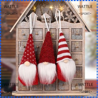 Wattle ตุ๊กตาโนม ผ้ากํามะหยี่ขนนิ่ม ของขวัญวันคริสต์มาส สําหรับแขวนตกแต่งต้นคริสต์มาส