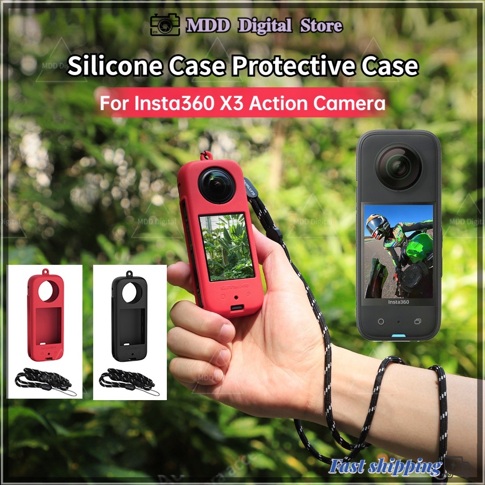 Insta360 X3 เคสซิลิโคนนิ่ม ป้องกันกล้อง อุปกรณ์เสริม สําหรับ Insta360 ONE X3【จัดส่งรวดเร็ว】