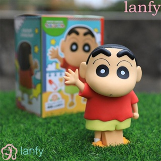 Lanfy โมเดลฟิกเกอร์ PVC รูปการ์ตูนชินจัง โนฮารา คลื่นเครยอน ขนาด 18 ซม. ของเล่นสําหรับเด็ก