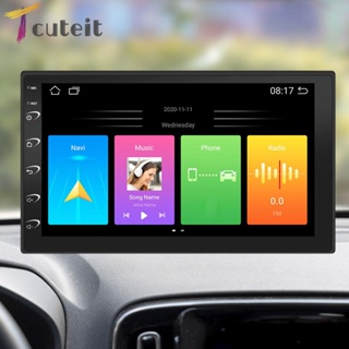 Tcuteit เครื่องเล่น MP5 HD GPS นําทาง สเตอริโอ USB FM WiFi 7 นิ้ว สําหรับรถยนต์