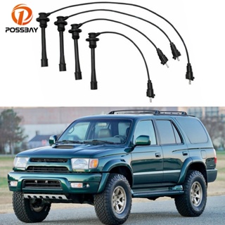 【Hot Style】สายหัวเทียนรถยนต์ 4 สาย คุณภาพสูง สําหรับ Toyota 4Runner T100 Tacoma 1996-2001