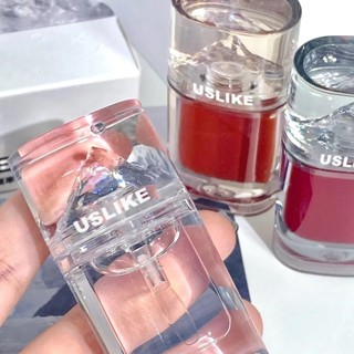 Spot# USLIKE iceberg lip glaze series glass hydrating moisturizing lasting overlapping lipstick base jelly mirror for women 8jj