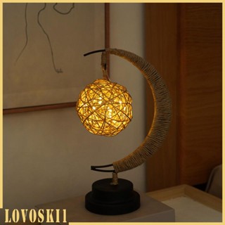 [Lovoski1] โคมไฟเหล็ก รูปตะกร้อ สําหรับตกแต่งห้องนอน