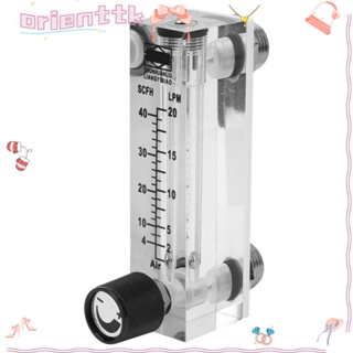 Orienttk เครื่องวัดการไหลของออกซิเจน LZM-6T พร้อมวาล์วควบคุมแก๊ส ตัวเมีย 1/4 นิ้ว BSPT เกลียว 2-20LPM