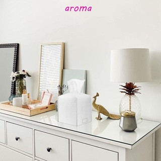 Aroma กล่องกระดาษทิชชู่ ทรงสี่เหลี่ยม สําหรับห้องน้ํา สํานักงาน ห้องนั่งเล่น