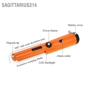 Sagittarius314 โลหะ Pinpointer การสั่นสะเทือนเสียงบ่งชี้ Sensitive LED มือถือ Pinpointing เครื่องตรวจจับโลหะ Treasure Finder