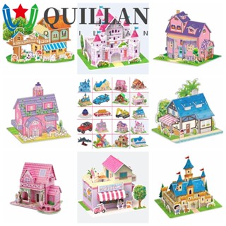 Quillan โมเดลเครื่องบินปราสาท 3d กระดาษแข็ง EVA ของเล่น ของขวัญ สําหรับเด็ก