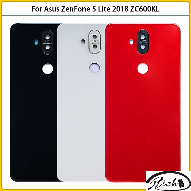 เคสแบตเตอรี่ด้านหลัง พร้อมกรอบเลนส์กล้อง แบบเปลี่ยน สําหรับ Asus ZenFone 5 Lite 2018 ZC600KL ZC600KL
