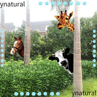 Ynatural จี้รั้วเหล็ก รูปม้ายีราฟ สําหรับตกแต่งสวน